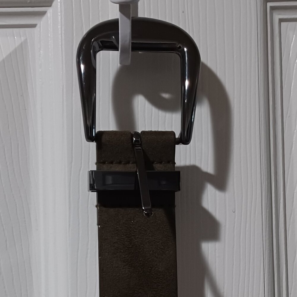 Olive Belt with 2 Buckles